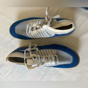 Nike VaporMax White and Blue Sneakers